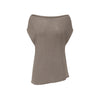 INTO THE EAST 25 Spring/Summer Black/Khaki Gray One-shoulder Drop Shoulder Knit Top ITE-E1DGSS006GY20KT-KQH Khaki Gray